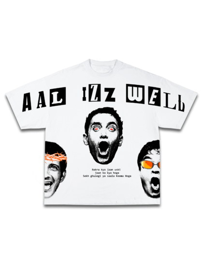 All is Well oversized tshirt Front